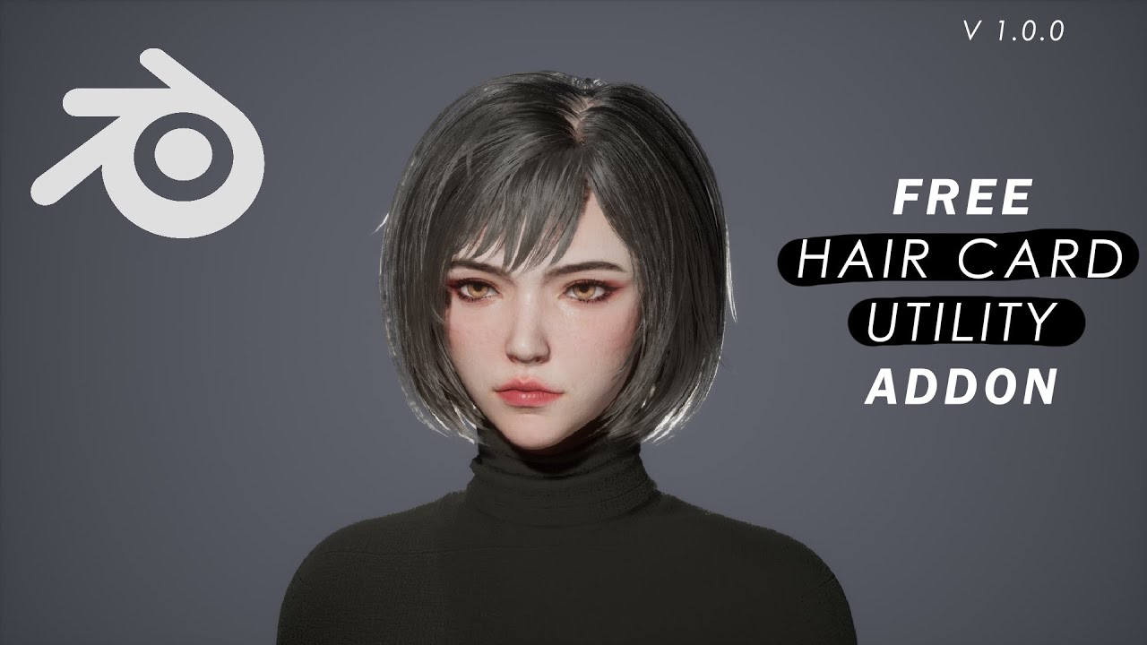Free addon to speed up your hair cards workflow in blender