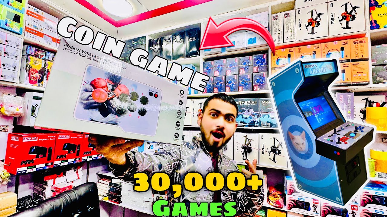 Fusion Wireless Arcade Stick With 🔥30,000 🔥Games | Make Game Centre At Home | GTA🔥Tekken 🔥DBZ & Etc