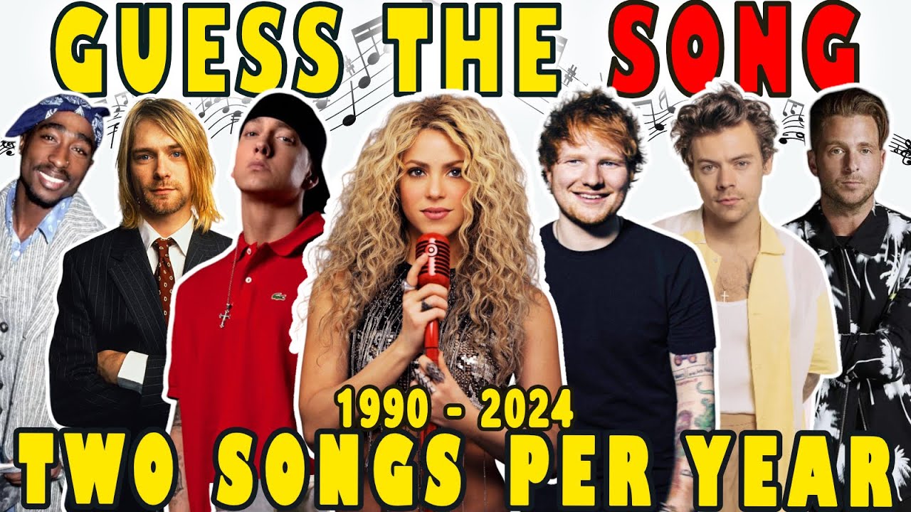 Guess The Song 🎶 Two Songs per Year 1990 - 2024  Everyone knows | Music Quiz