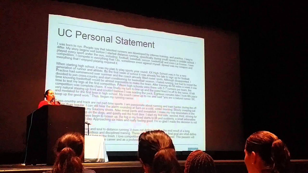 UC Counselor Conference: Personal Statement