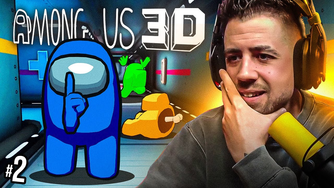 la MEJOR partida de AMONG US que verás HOY (en 3D)