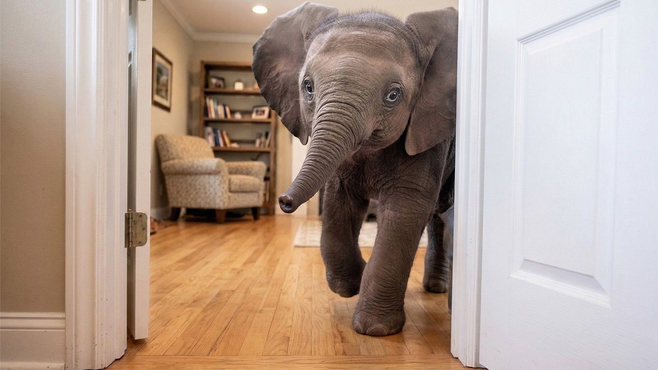 Abandoned by His Mom, This Baby Elephant Was Saved by A Family — And Thinks He’s Human