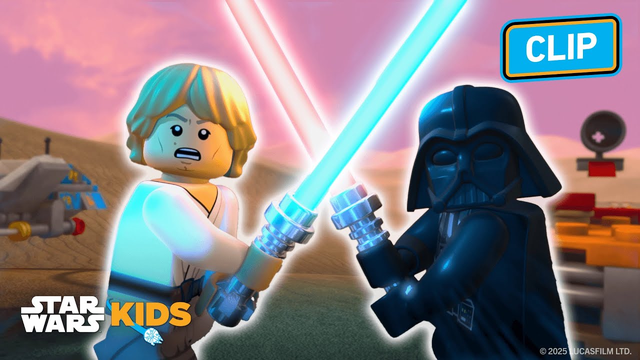 Luke and Darth Vader's Epic Race Battle 🏎️💨 | LEGO Star Wars| @Star Wars Kids