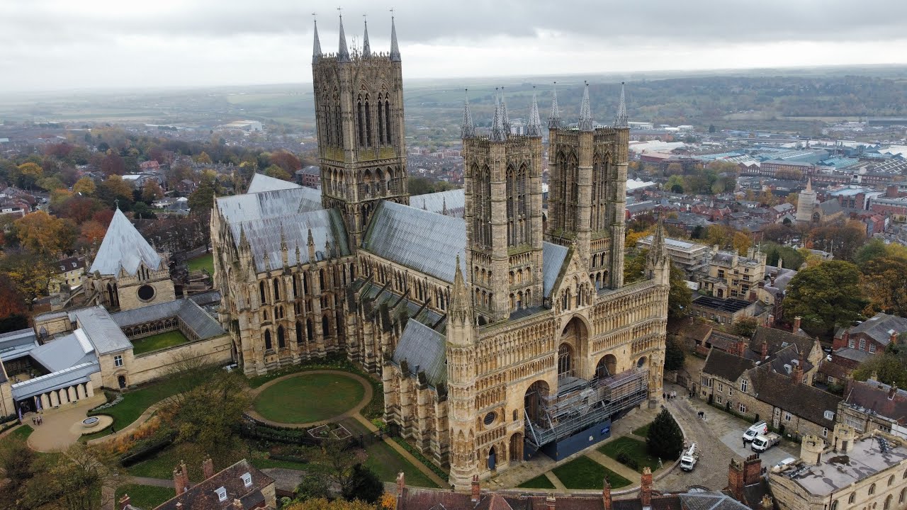Lincoln Cathedral Drone View