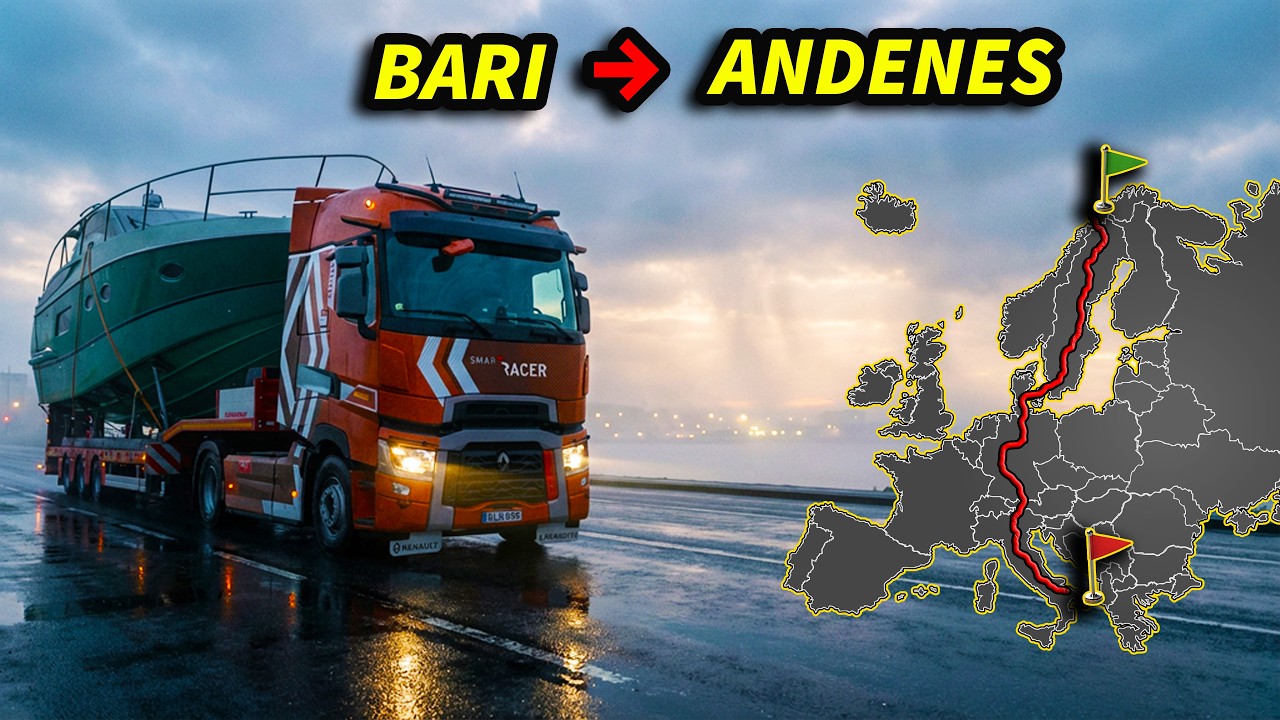 ETS 2 Long delivery From Bari to Andenes | Euro Truck Simulator 2