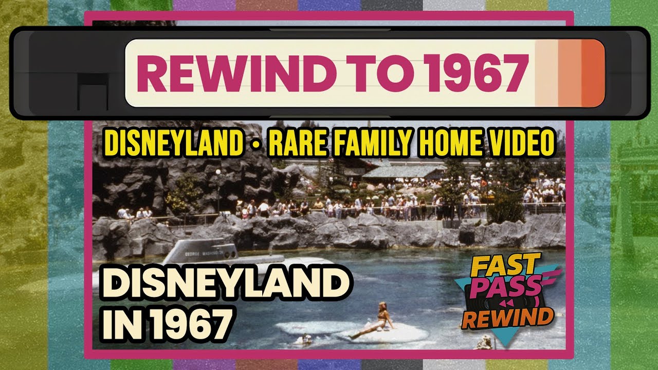 1967 Disneyland - Rare Restored Home Movie of Classic Rides & Park Life