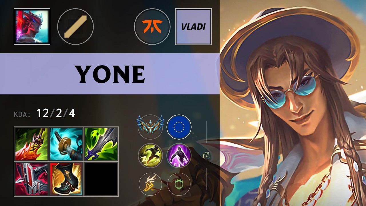 (FNC Vladi) Yone Mid vs Zed - EUW Challenger Patch 26.13