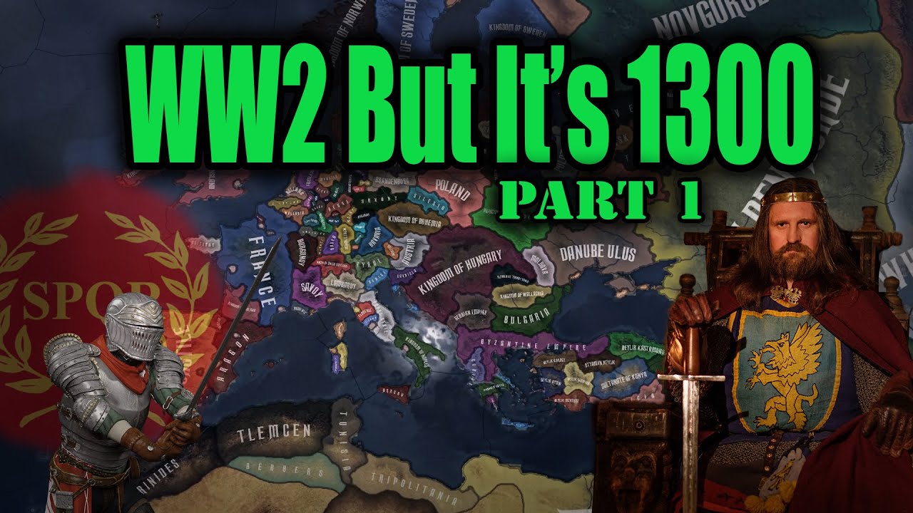 WW2 But It's 1300 and It's BYZANTIUM  | Old Europe 1300 (HOI4)