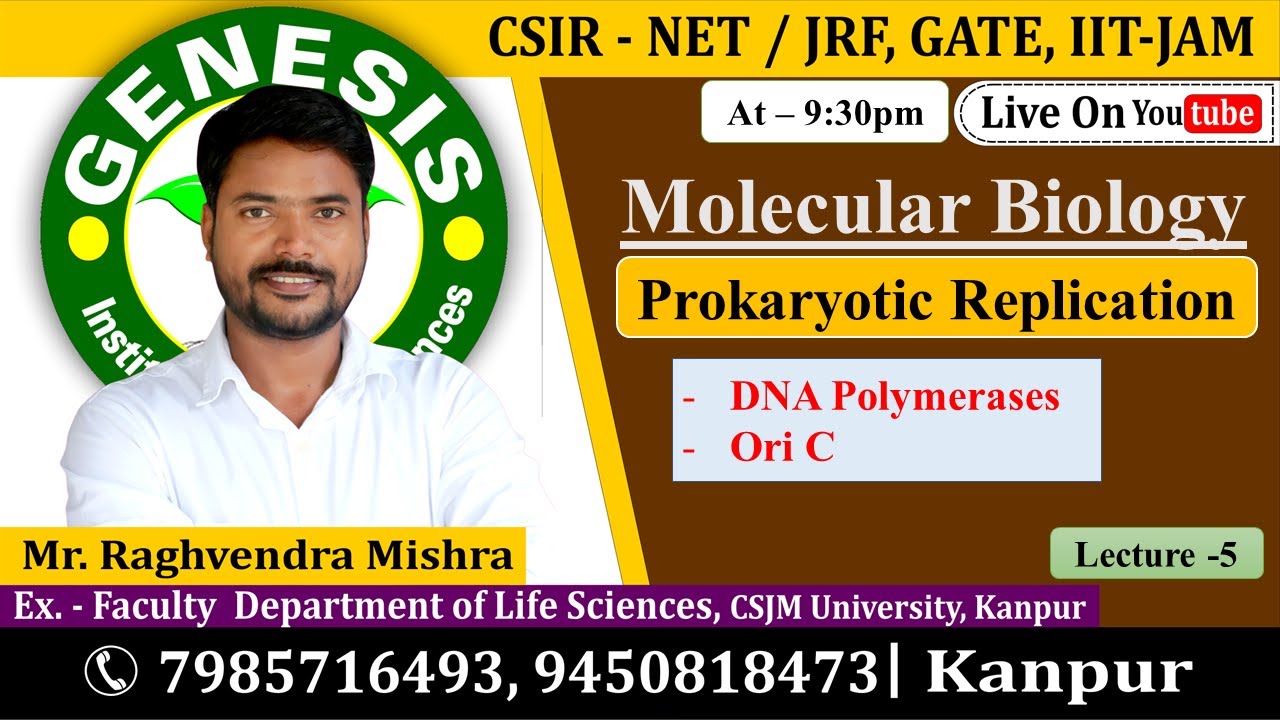 DNA Polymerases | Lecture-5 | New online 