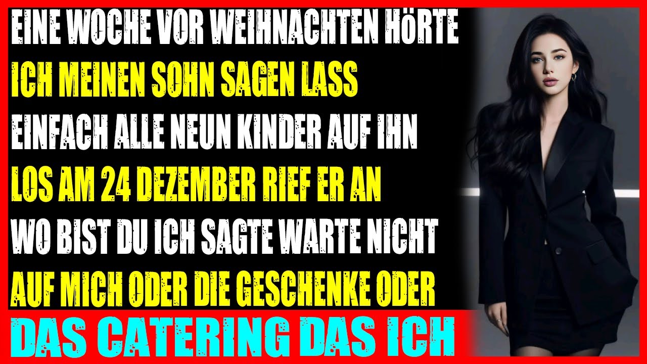Alle 9 Kinder bei mir abladen Ich hörte den Plan meines Sohnes und änderte meinen