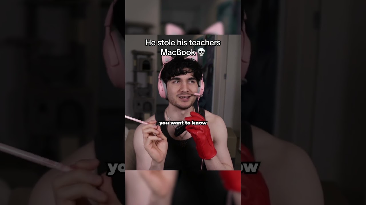 He stole his teachers MacBook 💀 #austyn #autsyn