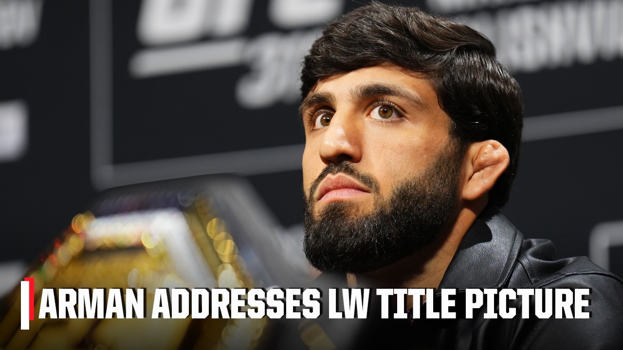 Arman Tsarukyan reacts to Gaethje vs. Pimblett for interim belt, Ilia Topuria’s statement | ESPN MMA