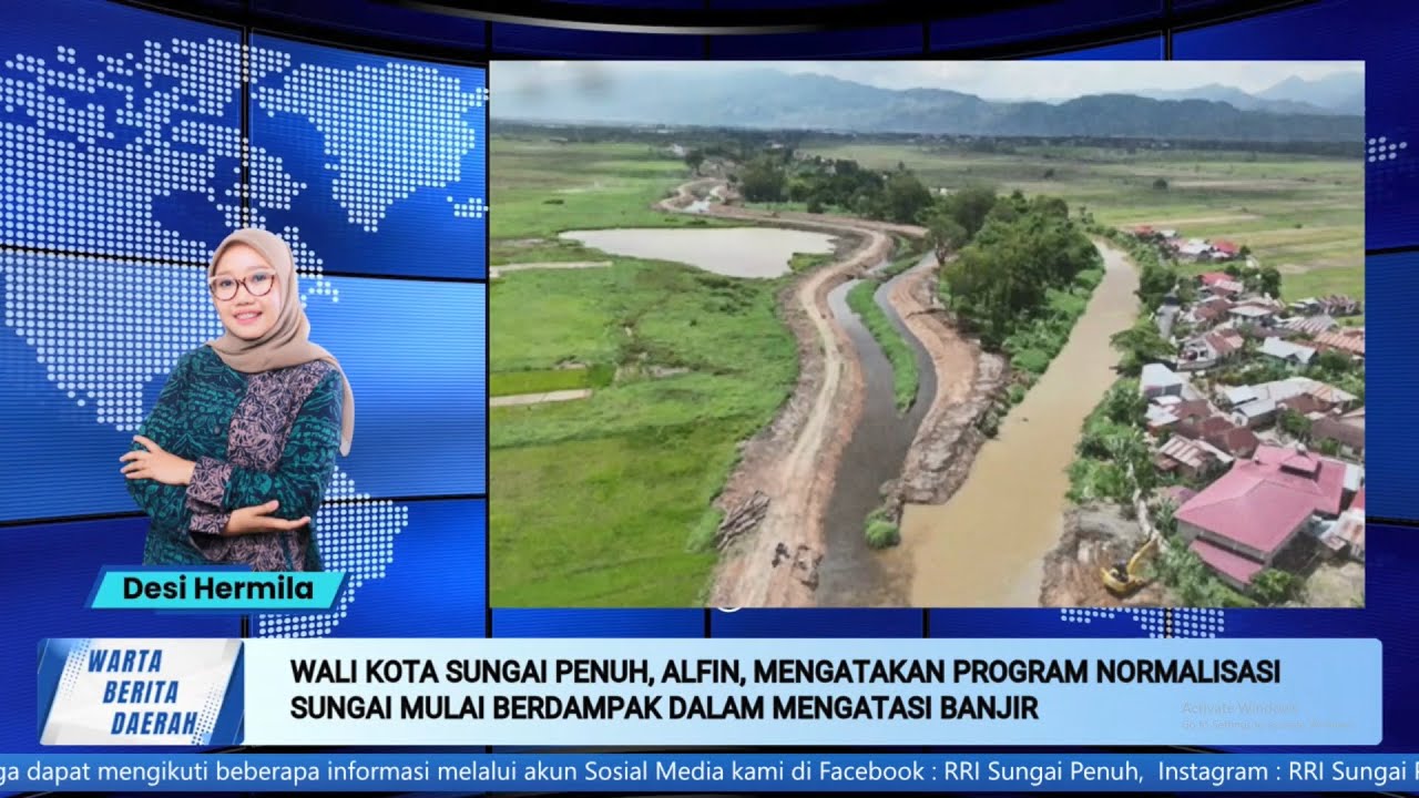 [BERITA] WBD – Wali Kota Alfin: Normalisasi Sungai Mulai Atasi Banjir..