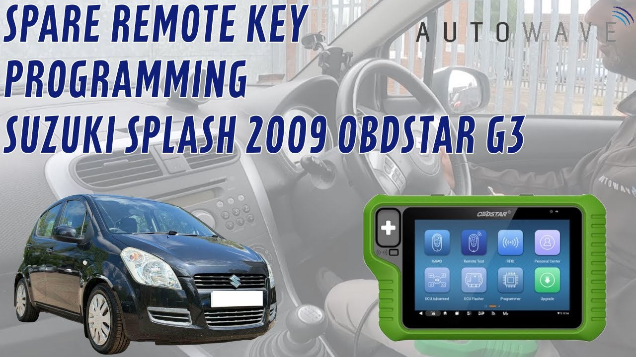 Remote Key Programming For A Suzuki Splash 2009 Using OBDStar G3