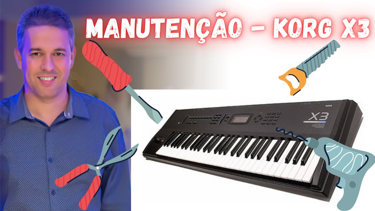 MANUTENÇÃO KORG X3 - by TIAGO MALLEN #korg #manutenção