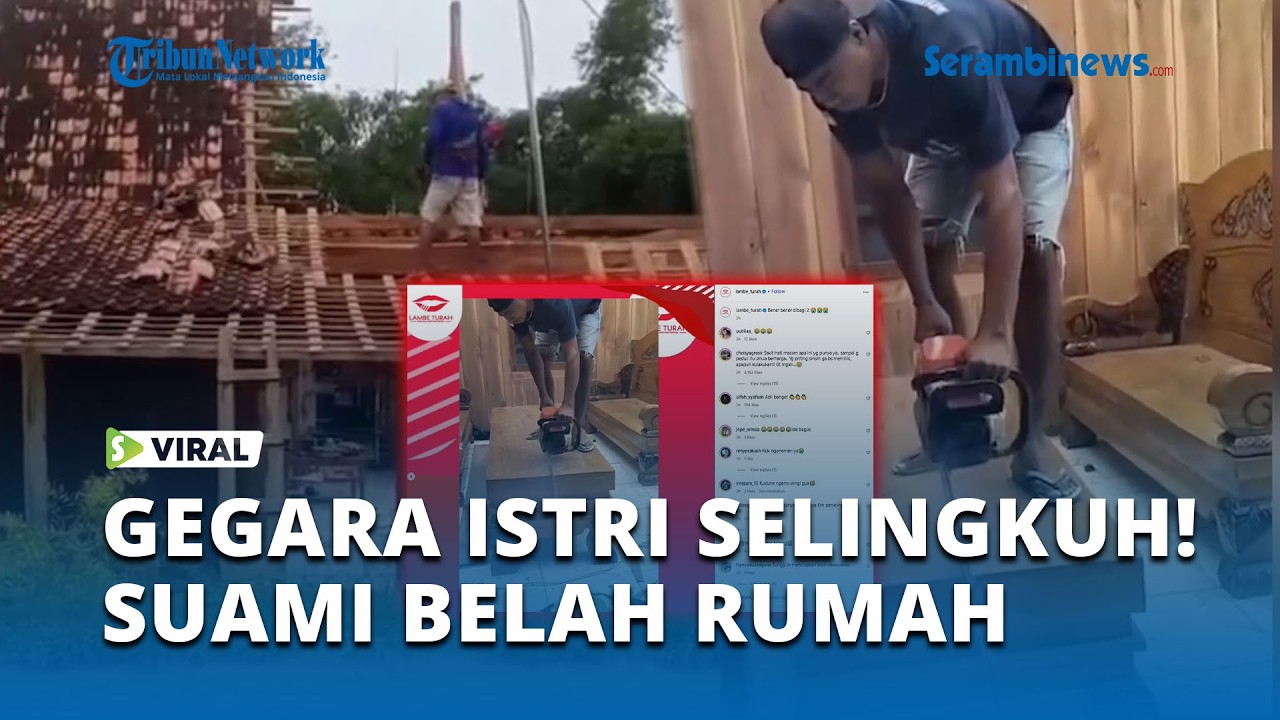 Viral! Suami di Jawa Tengah Belah Rumah Jadi Dua, Diduga Gegara Perselingkuhan