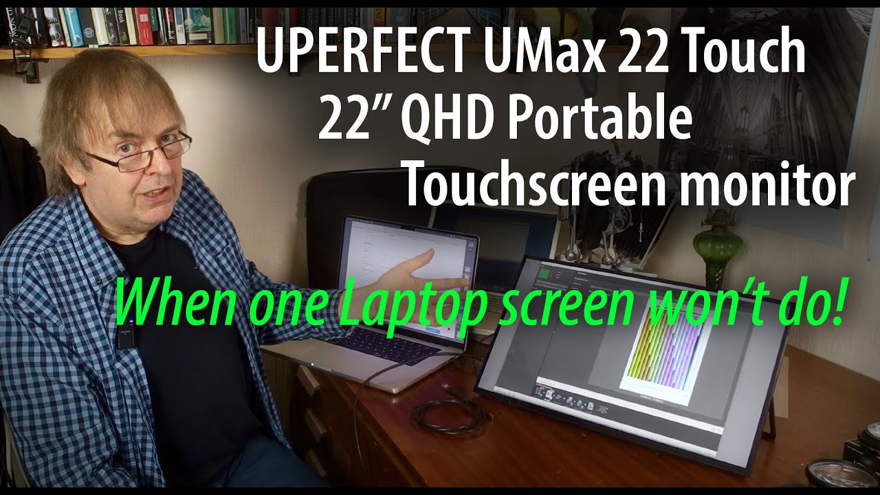 UPERFECT UMax 22 Touch. External portable 22 inch QHD monitor review [USB-C and HDMI]