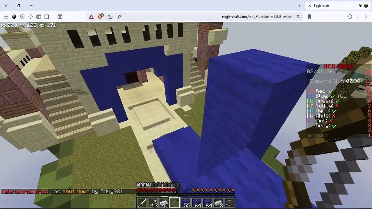 ‪Eaglercraft   تجربة حرب السرير في لعبة