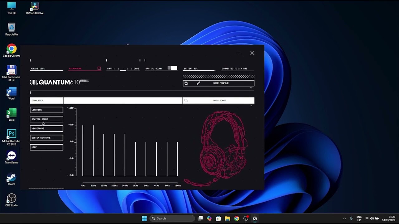 JBL Quantum 610 – Come abilitare il suono spaziale