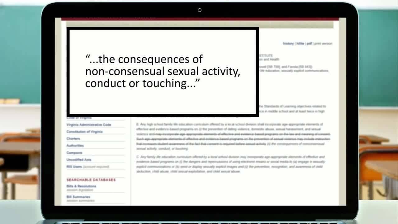 Teaching consent in Virginia schools