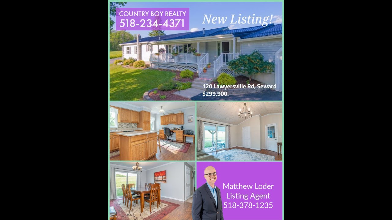 SOLD! MLS 202222672 For Sale ~ 120 Lawyersville Rd Cobleskill, NY 