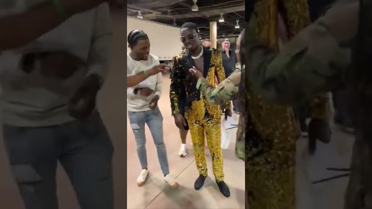 Michael Blackson Shows Off New Suit