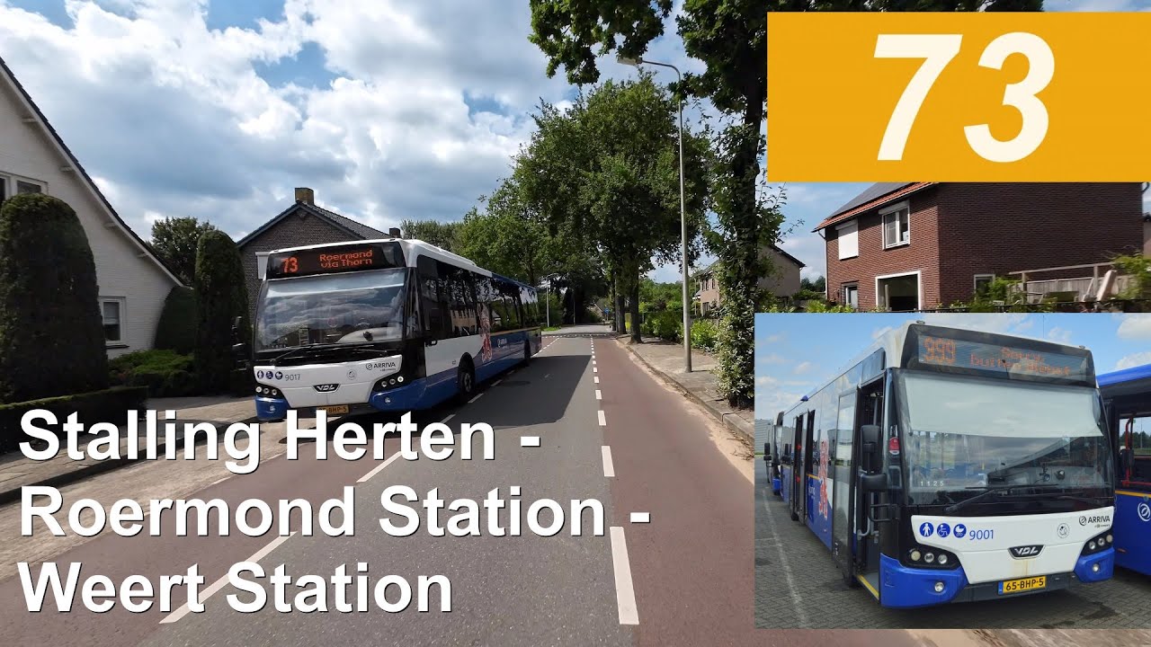 Arriva lijn 73: Stalling - Roermond Station - Weert Station | Arriva Limburg | Arriva 9001 | 2024
