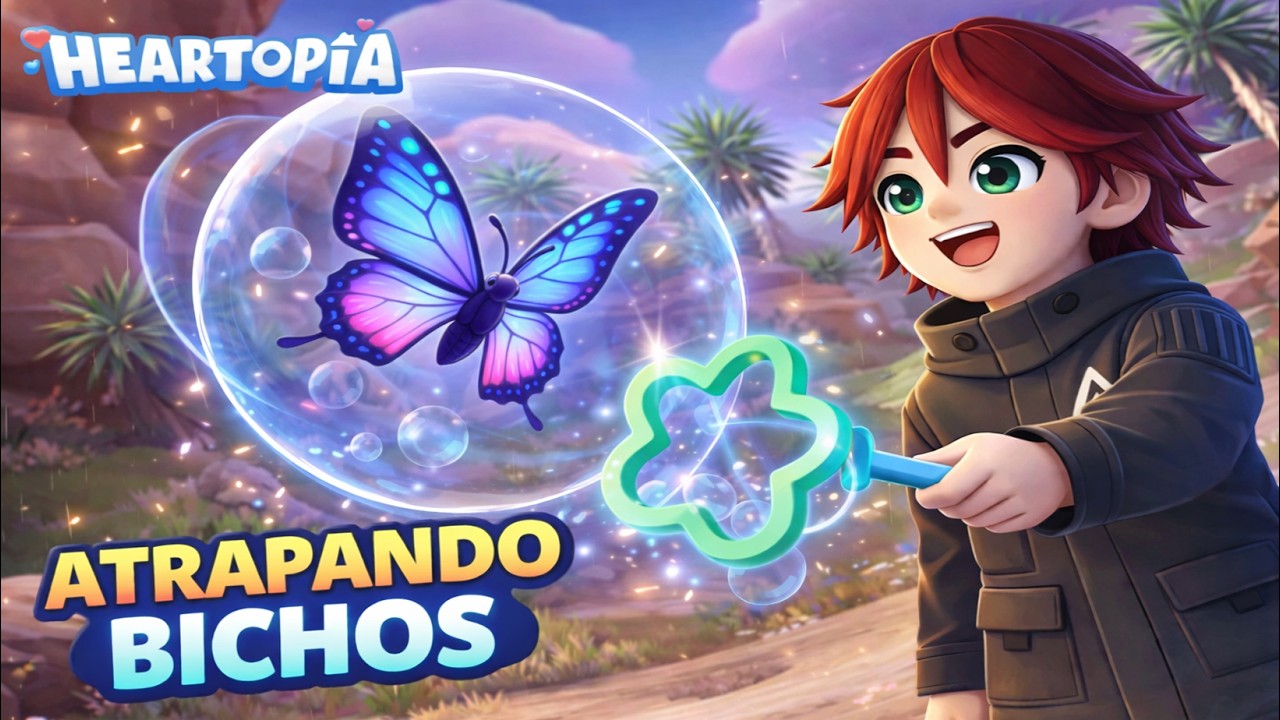 Atrapando bichos en Heartopía 🦋 | Una aventura inesperada ¡PERO INCREIBLE! 🥰