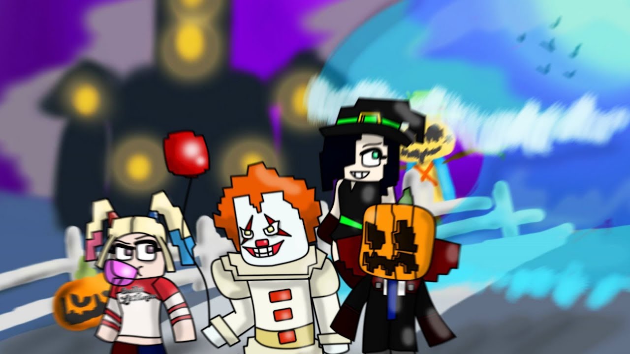 MINECRAFT: HALLOWEEN VS TSUNAMI