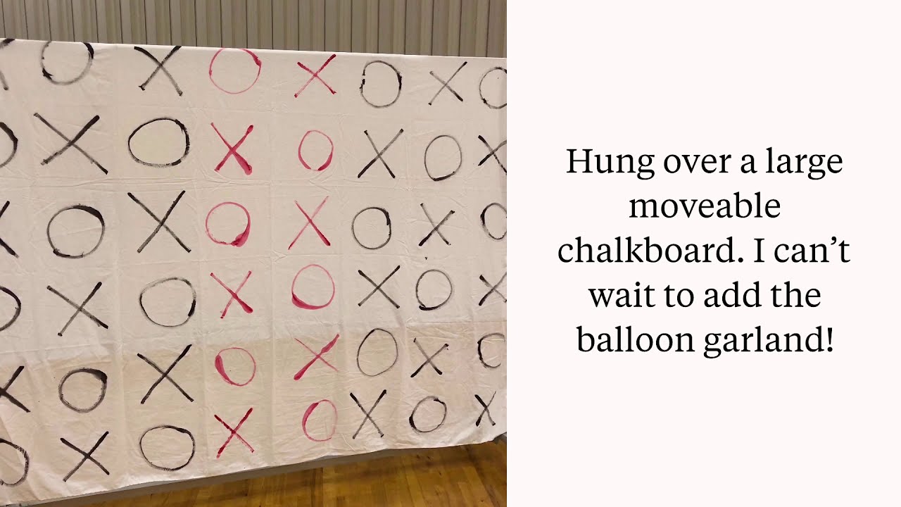 How to make a Valentine Photo booth backdrop
