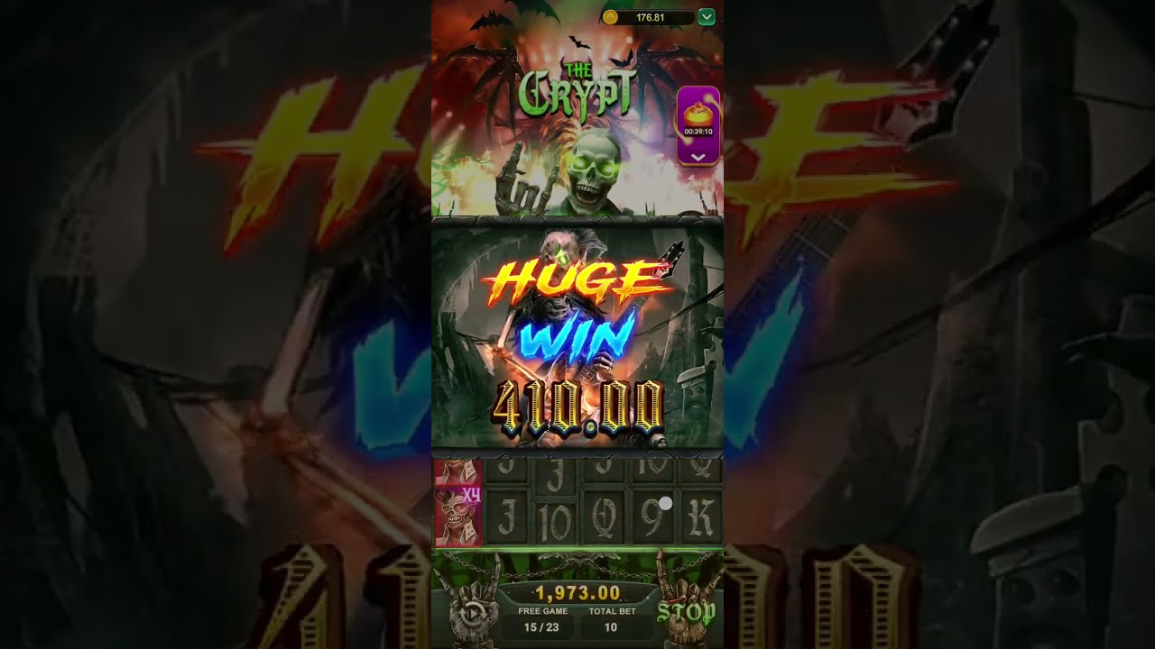 The crypt game play spin crush Big win 🎉🥳 like and subscribe pls 