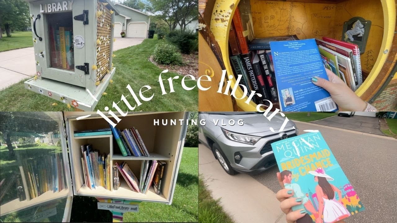 mini little free library hunting vlog | MolliLostInMakeup