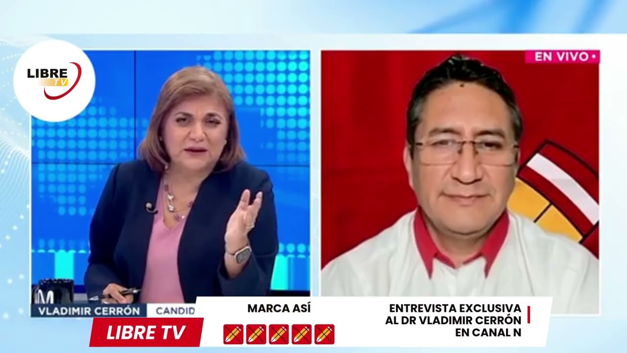 Entrevista al Dr  Vladimir Cerrón en canal N el día 20/02/26