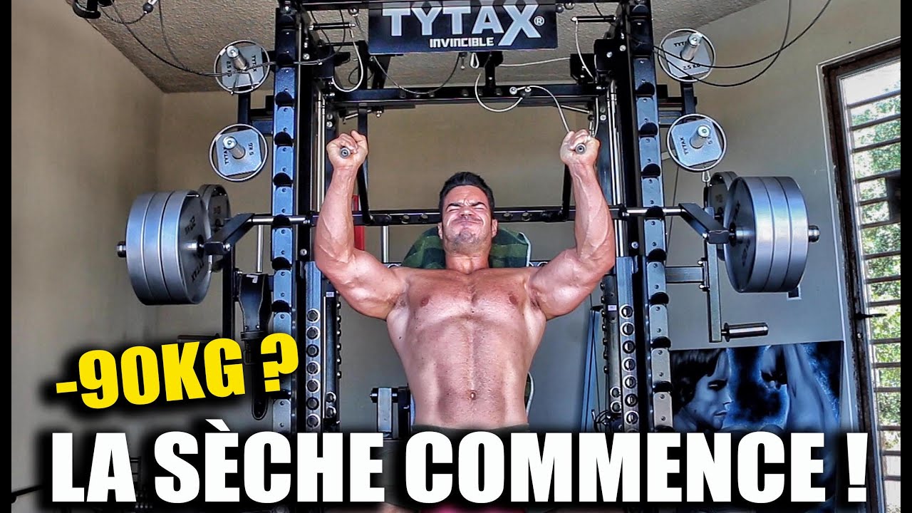 J'ATTAQUE LA SÈCHE ! MES REPAS ET TRAINING EPAULES DANS MON HOME GYM