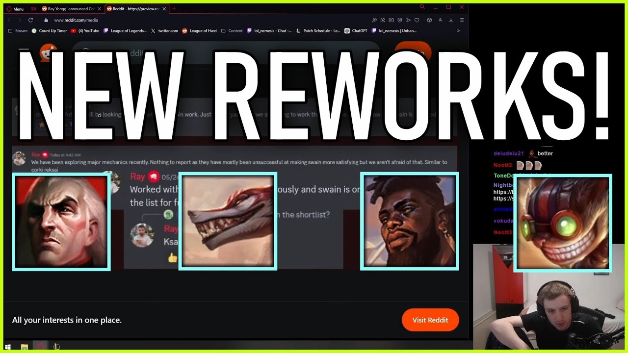 Nemesis reacts to New Swain, Ziggs, Ksante and Naafiri Rework
