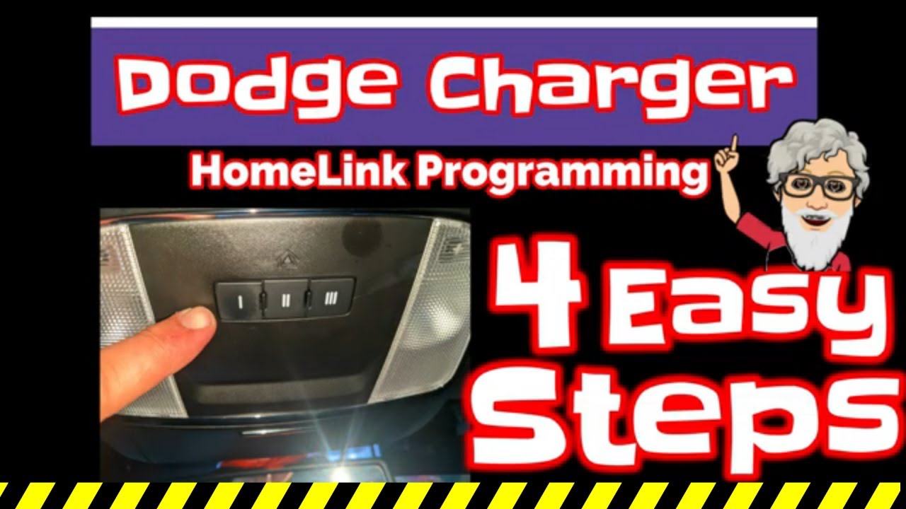 Easily Program Your Dodge Charger HomeLink to Open the Garage Door