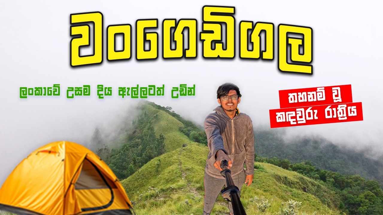 Wangedigala Camping | තහනම් වූ කඳවුරු රාත්&zwj;රිය | වංගෙඩිගල | Sri Lanka #travel #hiking #camping