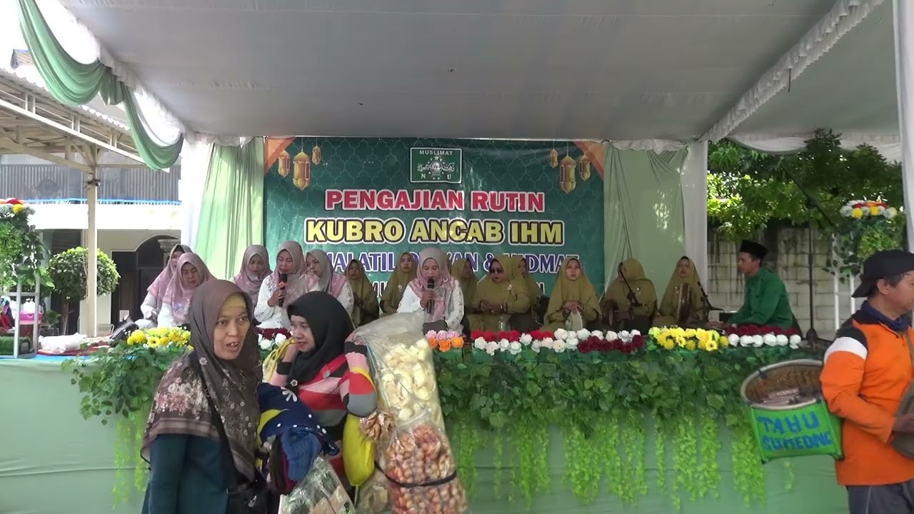 Lantunan Sholawat & Terbang Hadrah Ibu-Ibu Muslimat IHM NU kramat Jegu Taman