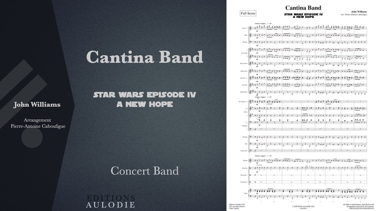 Star Wars : Cantina Band - John Williams (score for concert band)