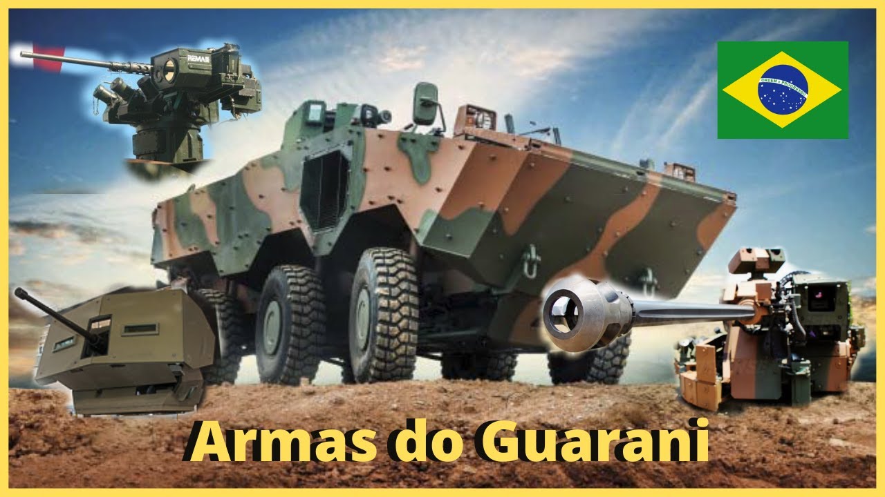 Conheça os diversos tipos de torres e armamentos do blindado Guarani brasileiro