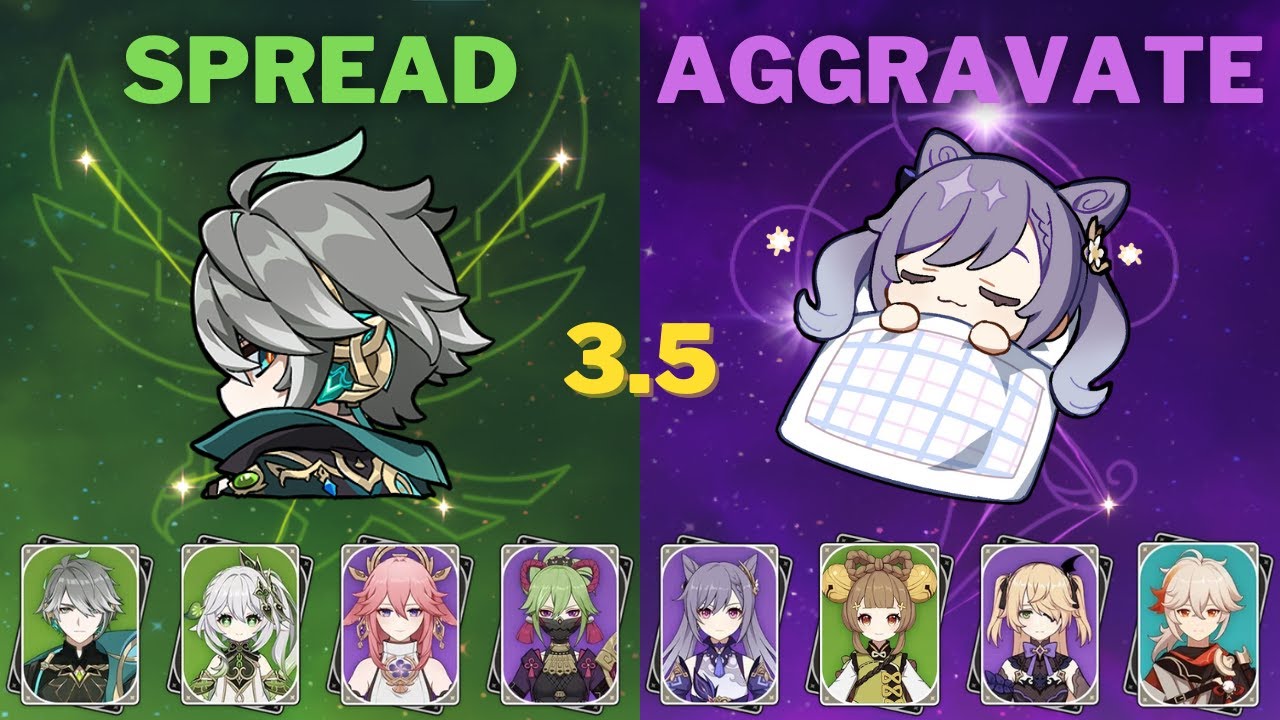 Spread Alhaitham & Aggravate Keqing - 3.5 Spiral Abyss Floor 12