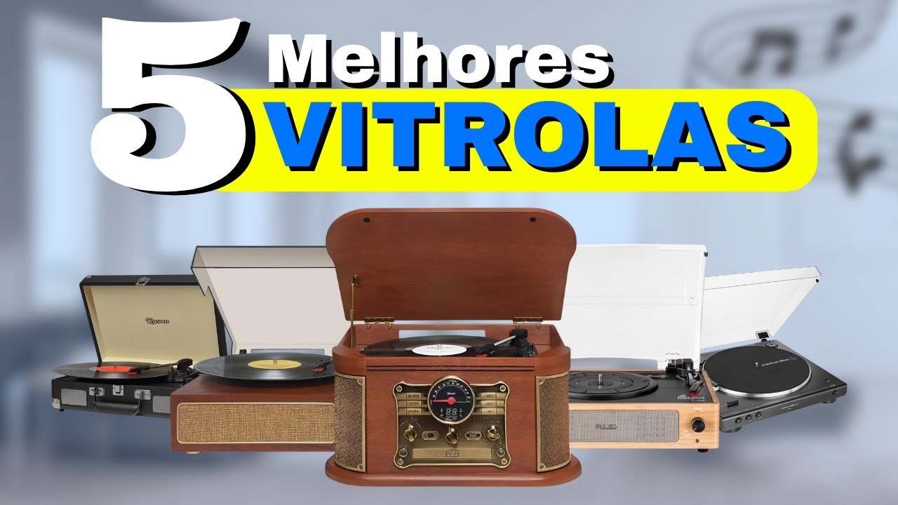 TOP 5 Melhor VITROLA em 2025 | Melhores VITROLAS / TOCA-DISCOS Custo-Benefício ✅