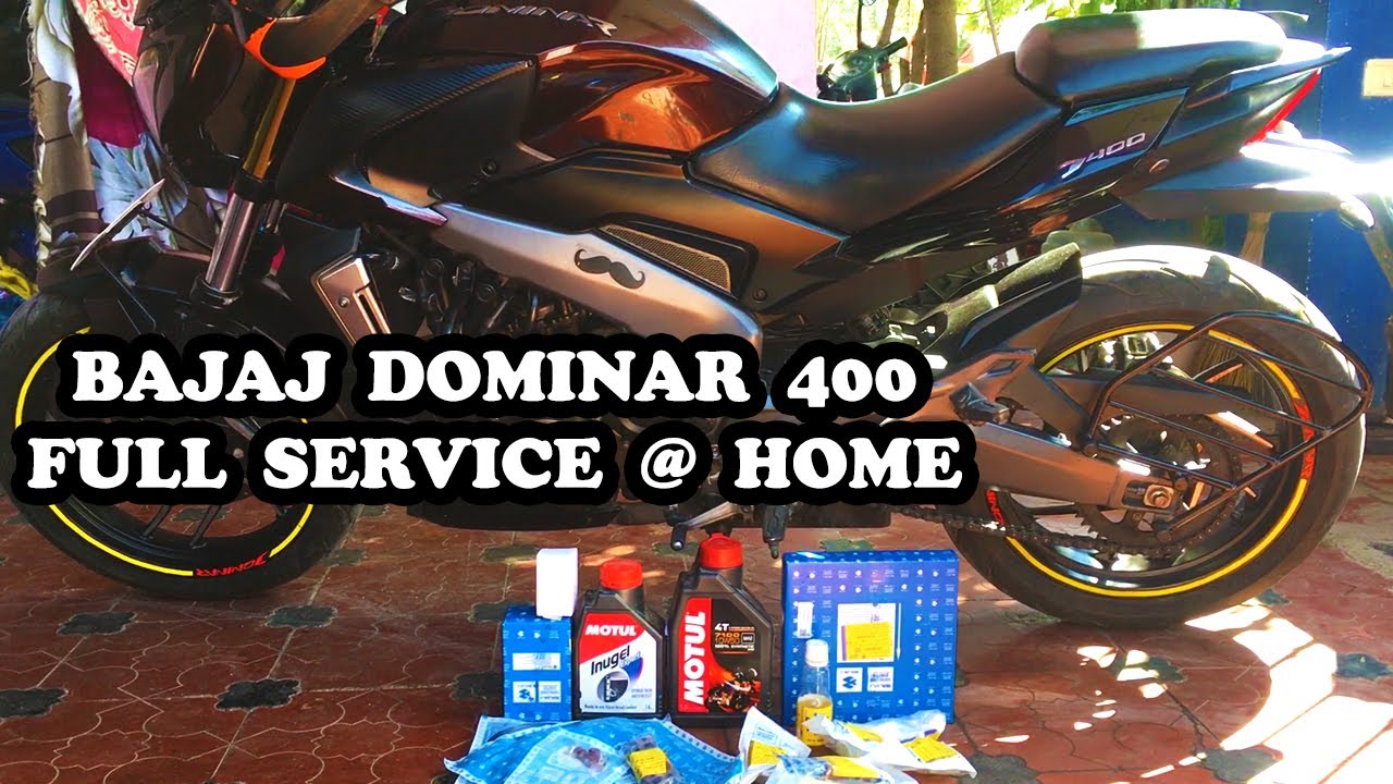 Bajaj Dominar 400 Full Service @ Home | Timelapse | DIY