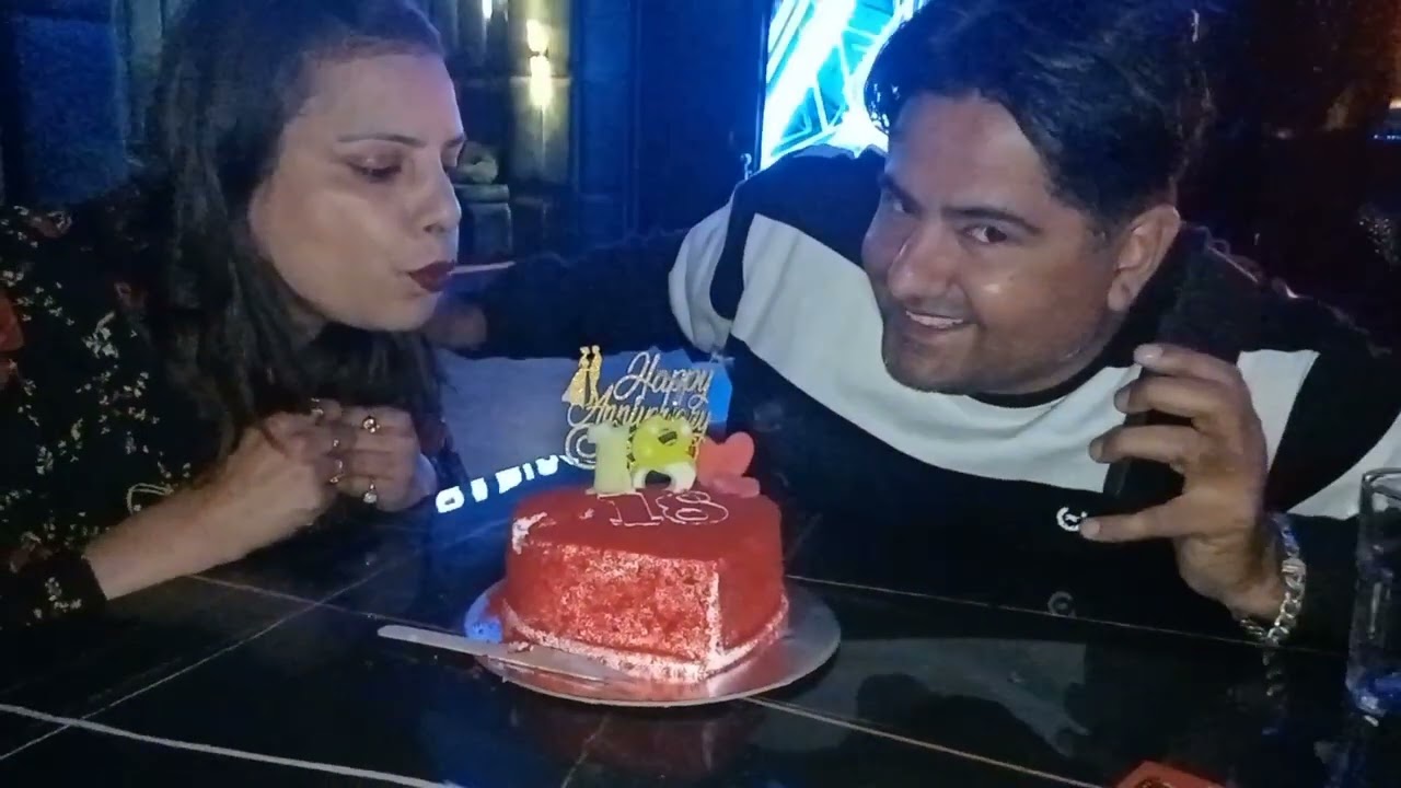 Mr. & Mrs Gaurav Babbar Celebrate 18th Marriage Anniversary at Radioactive Bar & Cafe Punjabi Bagh