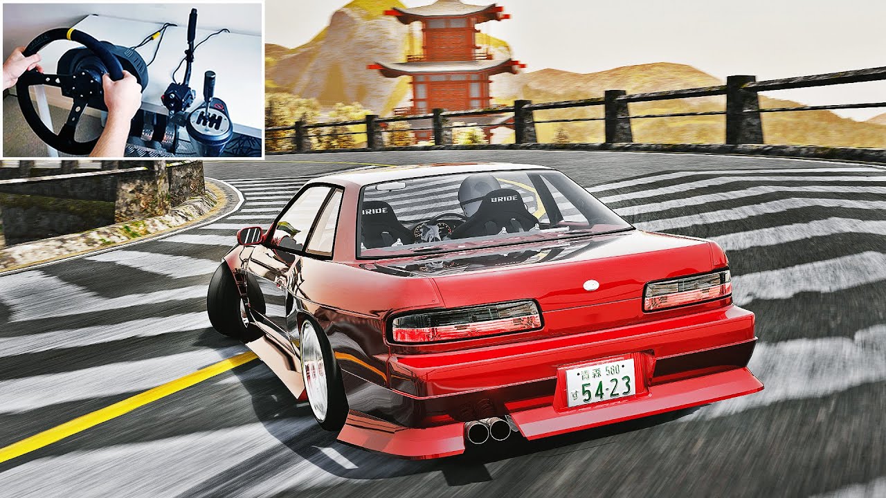 Drifting Kami Road in Assetto Corsa (Full Send) | Assetto Corsa Steering Wheel + Shifter Gameplay
