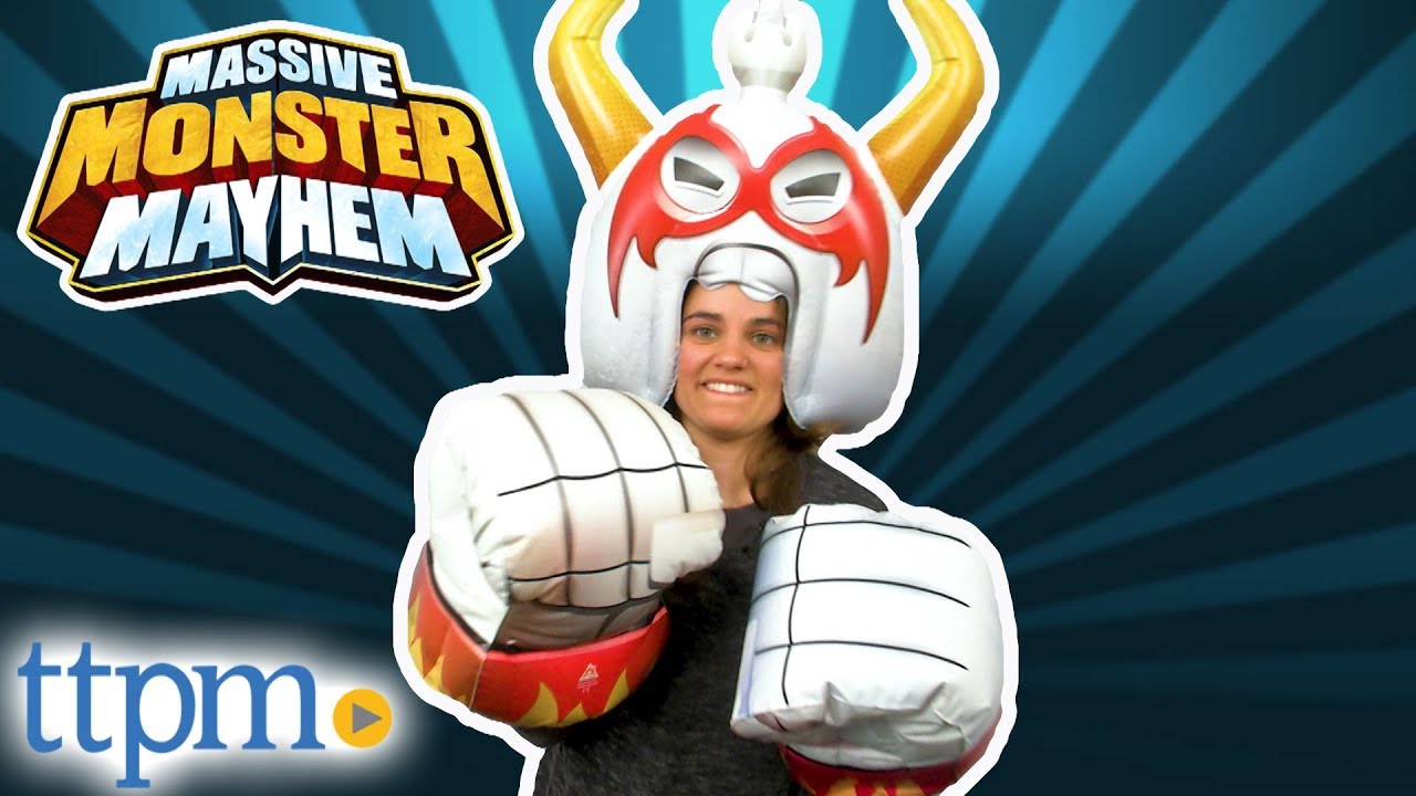 Massive Monster Mayhem Inflatable Helmets, Weapons, and Gloves from Alpha