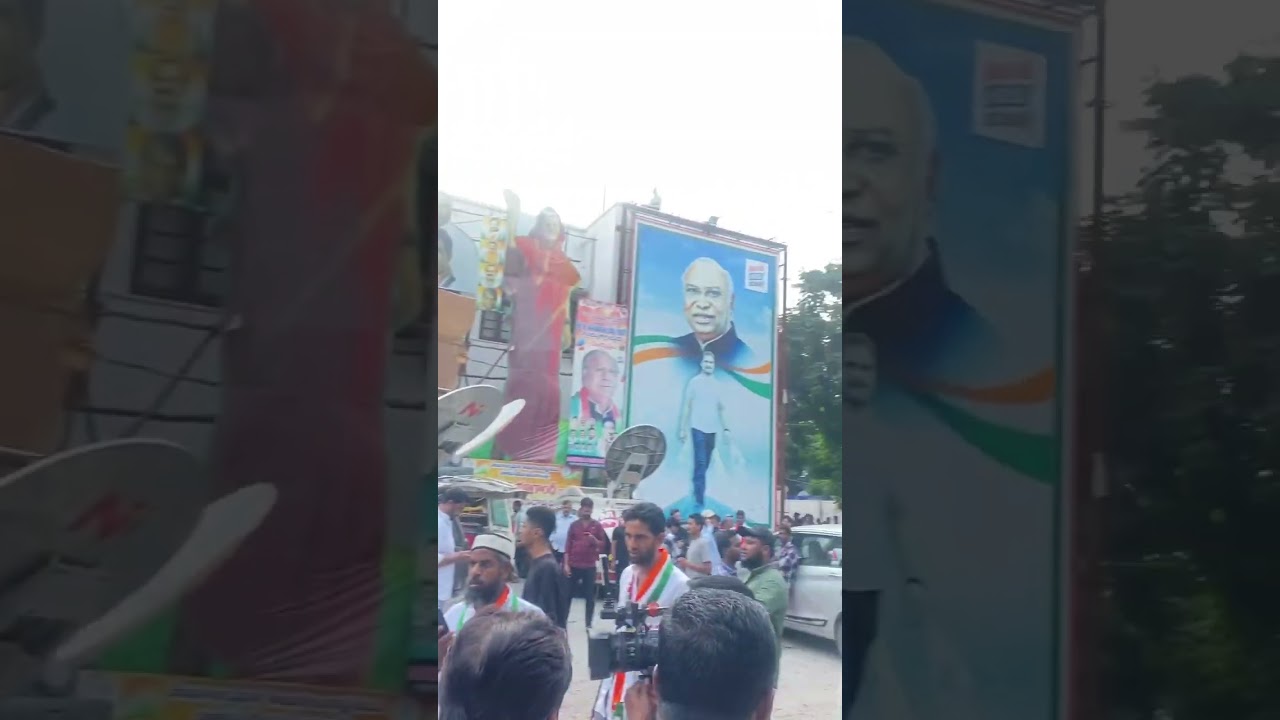 Congress winning celebration @ Gandhi Bhavan #revanthreddy #trendingshorts #uttamvlogs