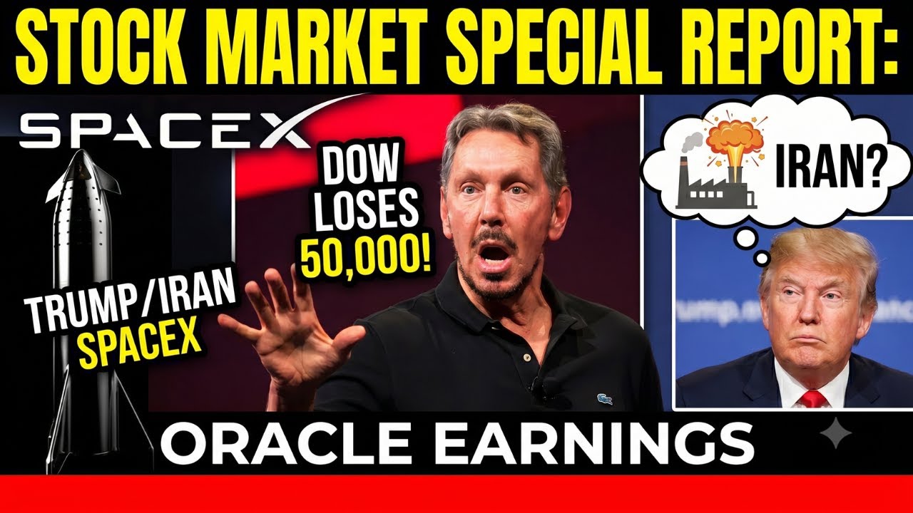 Dow loses 50,000, U.S. Strikes on Iran, Oracle Earnings, SpaceX IPO