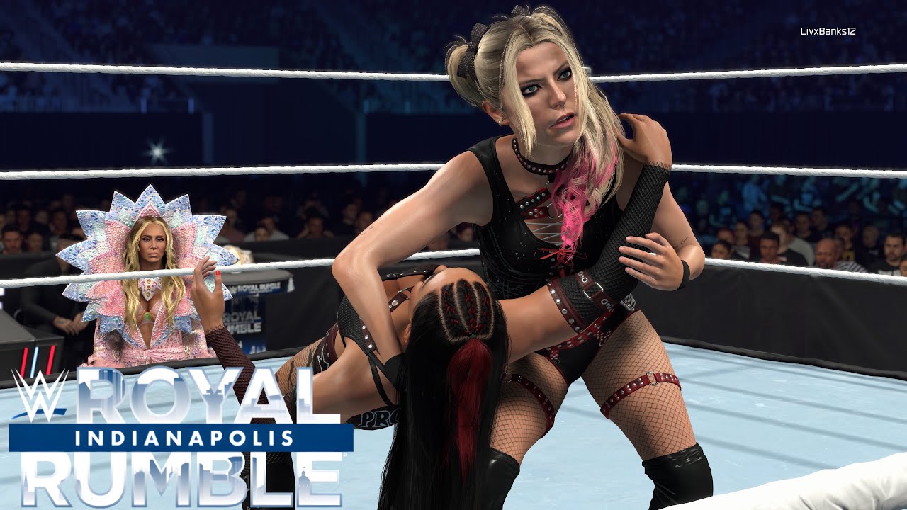 WWE 2K26 - ALEXA BLISS W/ CHARLOTTE FLAIR VS ROXANNE PEREZ W/ LIV MORGAN & RAQUEL RODRIGUEZ 