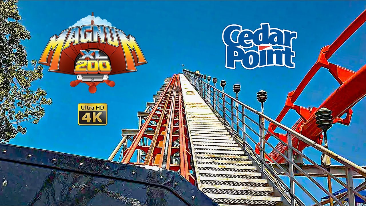 2024 Magnum XL 200 Roller Coaster On Ride Front Row 4K POV Cedar Point